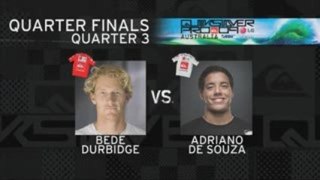 QFinale du Quiksilver pro GoldCoast (Durbidge vs de Souza)