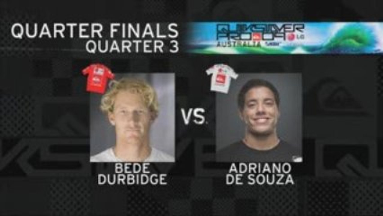QFinale du Quiksilver pro GoldCoast (Durbidge vs de Souza)