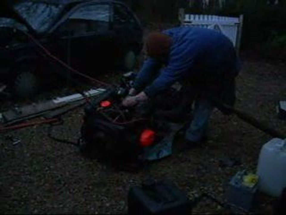 Démarrage d'un moteur 652 visa 2cv