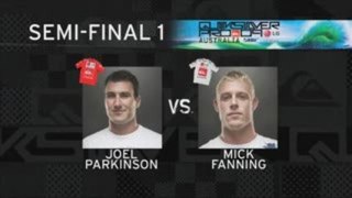 DFinale du Quiksilver pro GoldCoast (Parkinson vs Fanning)