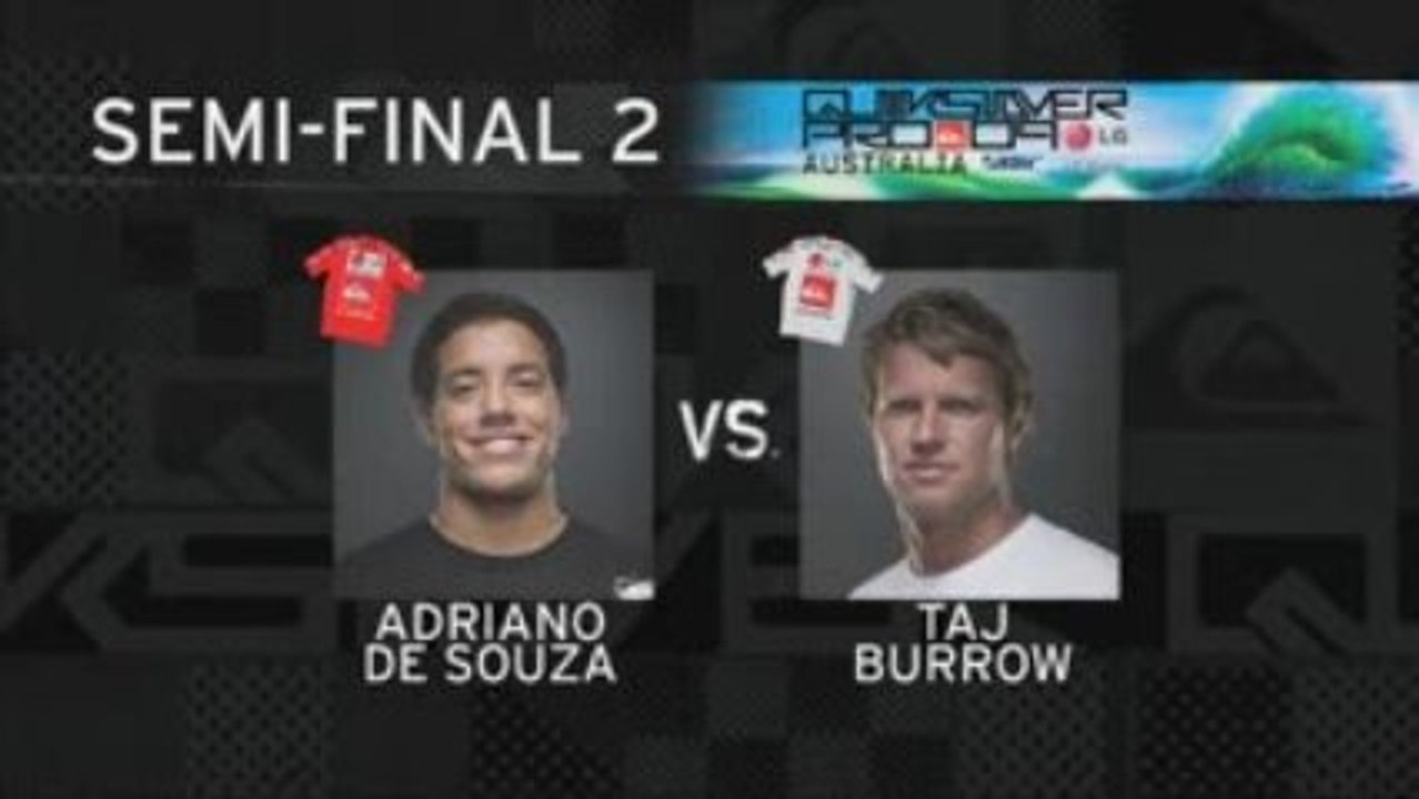 DFinale du Quiksilver pro GoldCoast (de Souza vs Burrow)