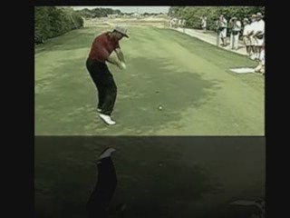 Tiger Woods as a Young Man Driving Long
