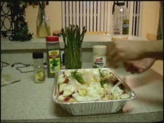 Roasted Chicken with potatoes & herbs