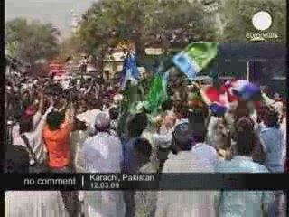 longue marche de l'opposition pakistanaise et des avocats