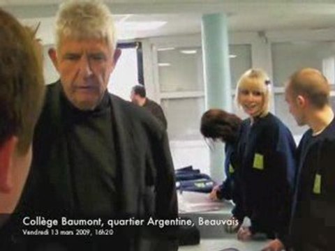 Remise des ordinateurs au collège Baumont, le 13 mars 2009