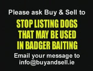 Ask Buy&Sell to stop listing dogs that may b used in baiting