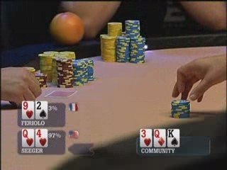 Poker EPT 1 Monte Carlo Feriolo wins big pot vs Seeger