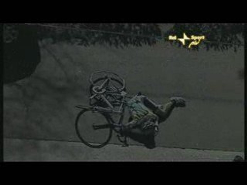 Crash Jani Brajkovic Tirreno-Adriatico 2009