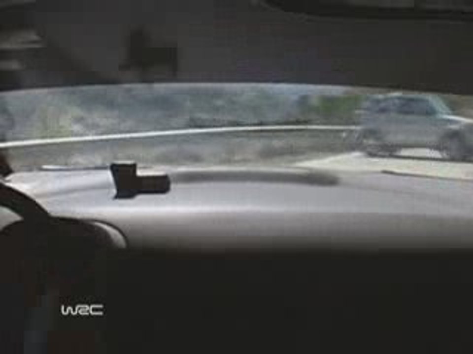 Ogier nearly hit  car Cyprus 2009