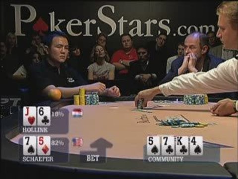 Poker EPT 1 Monte Carlo Schaefer wins pot vs Hollink