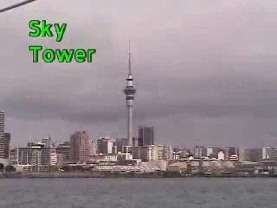 Sailing in Auckland Harbor, New Zealand