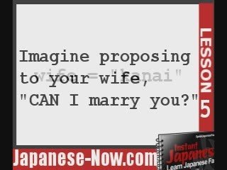 Learning To Speak Japanese - Quick Method Video 5