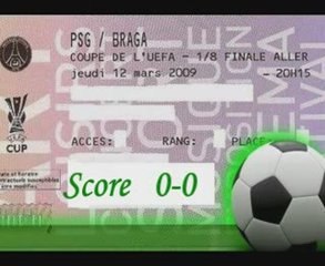 Match PSG - BRAGA UEFA