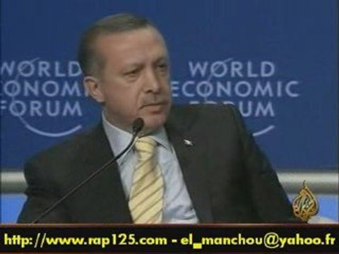 Turquie Erdogan quitte Davos à cause d'Israel