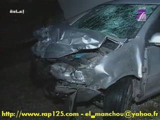 Accident de voiture à la marsa, en Tunisie