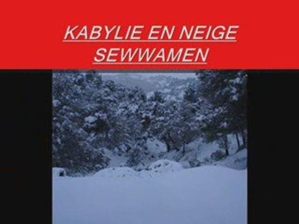 Neige en kabylie