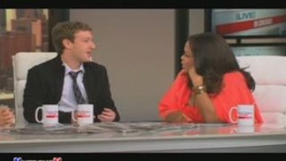 Facebook Founder Mark Zuckerberg Visits Oprah