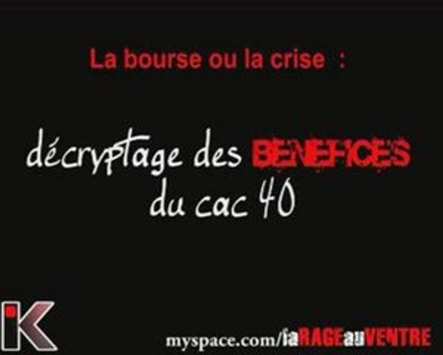 La bourse ou la crise : decryptage des benefices du CAC40