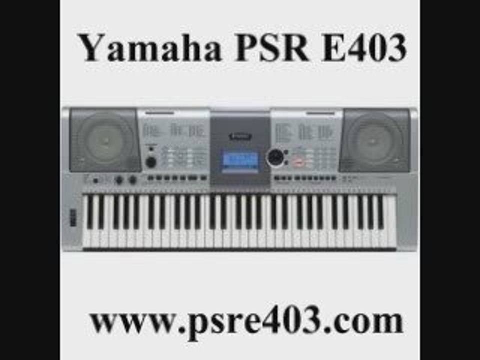 Yamaha PSR E403 keyboard information video - video Dailymotion