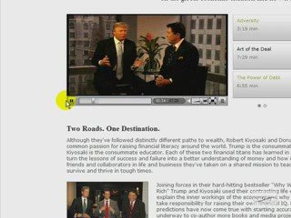 Robert Kiyosaki and Donald Trump inside link