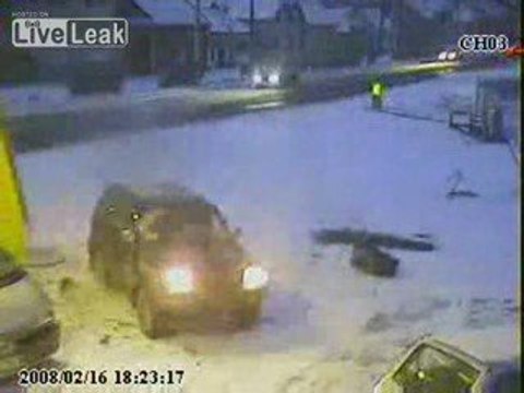 Suv Crashes into Gas Station