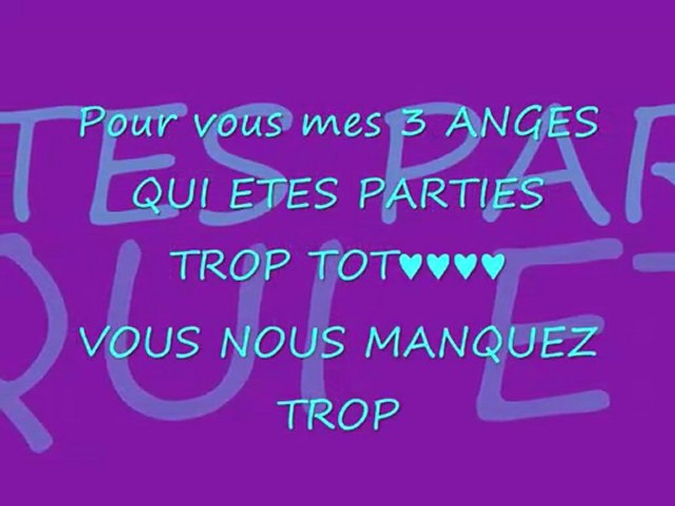 hommage a mes nieces et a leurs maman je vous aiment