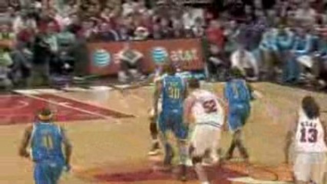NBA David West strips David Miller and feeds it to Chris Pau