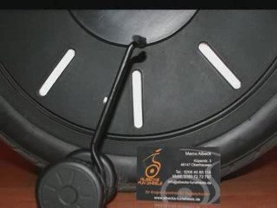 Miniature Segway and phone support