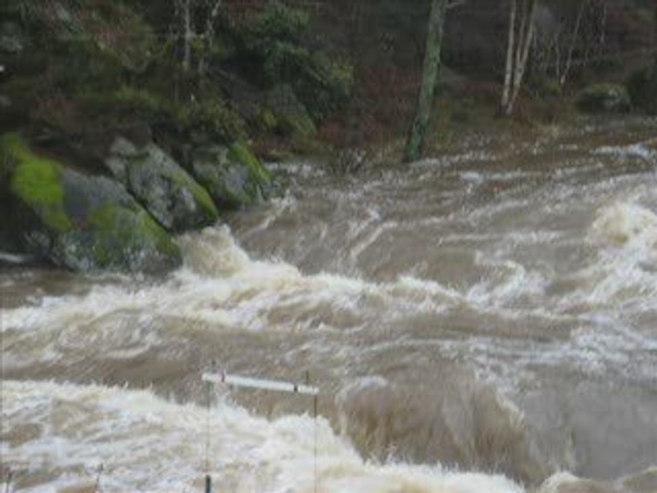 Les roches du diable en crue