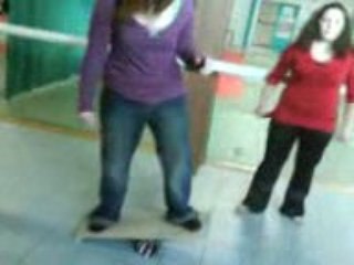 Cecile qui  nous fai une bel chute