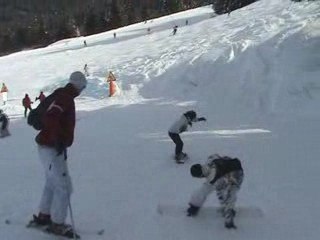 1ere descente Hacen en snow