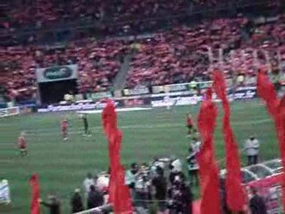 Entrée des joueurs : Lille-Lyon 7 Mars 2009