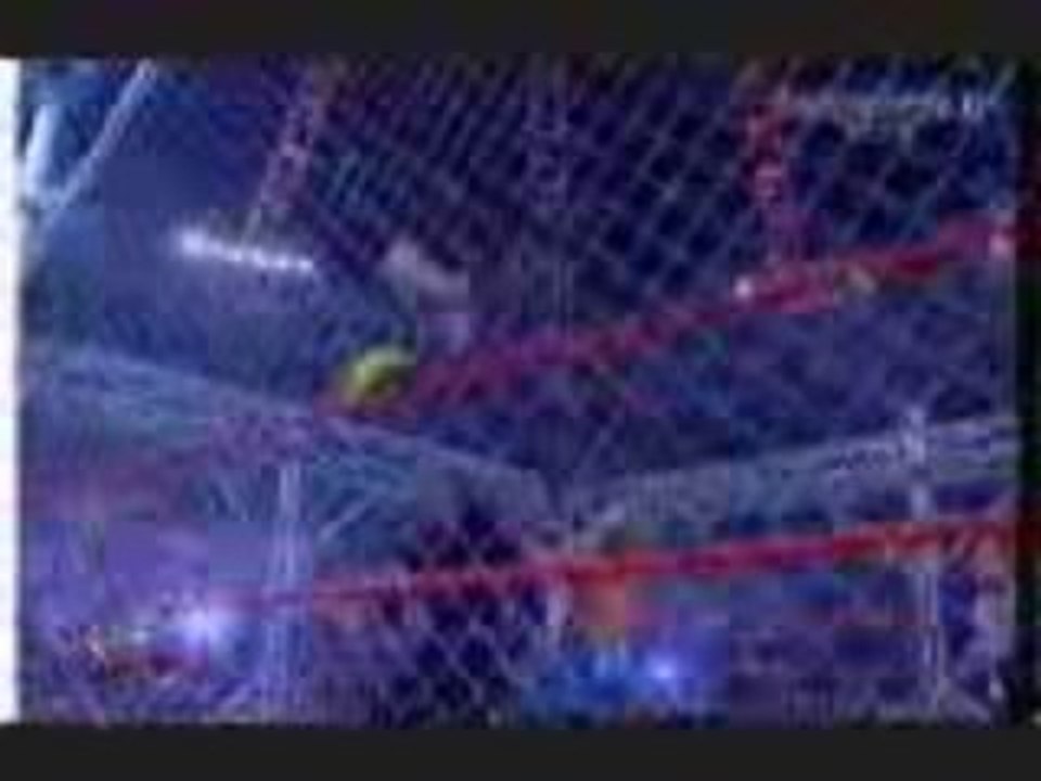 Tronch-Jeff Hardy double whisper in the wind on steel cage.