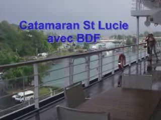 Sortie Catamaran  bleu de France st Lucie