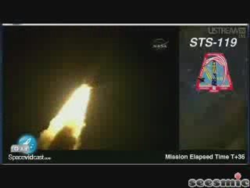 décollage navette Discovery 15 mars 2009