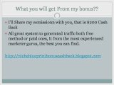 NIche Blueprint Bonus $200 Cash Back