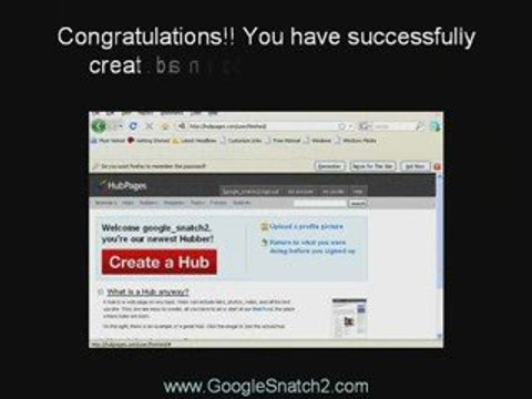 How to create an account on hubpages
