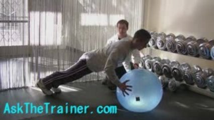 BOSU Ballast Stability Ball Push-ups