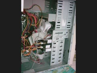 Cable Management Horror. Tongue in Cheek.