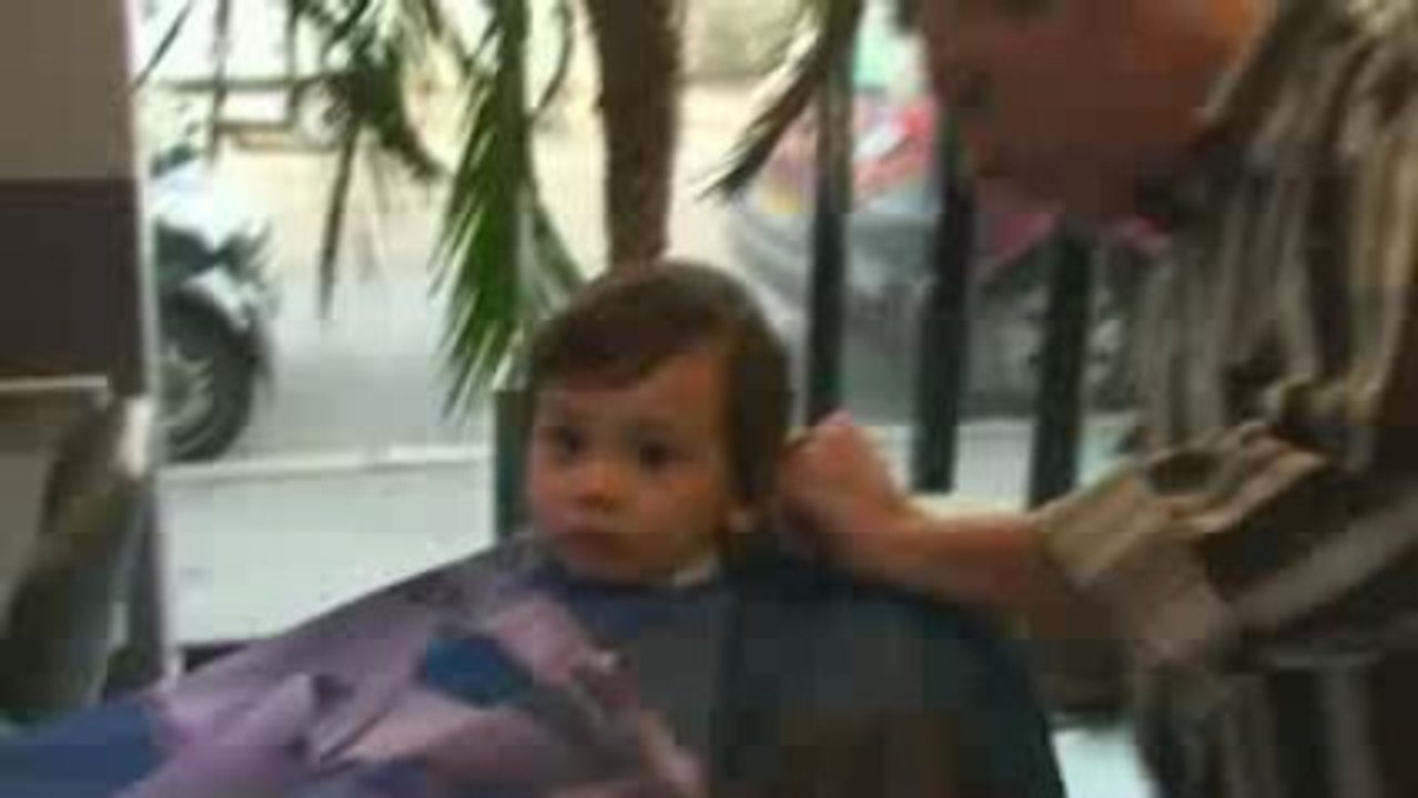 1ère séance chez le coiffeur