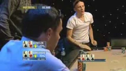 Poker EPT 4 Baden Hans Eskilsson Vs David Sonelin