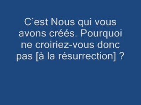 Video Sourate 56 Al Waqi'ah (L'évènement) Al Afasy Alafasy -