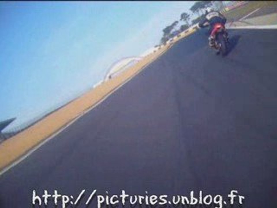 CB500 circuit Bugatti camera embarquee 16 mars 2009