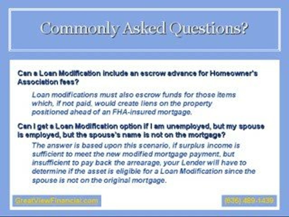 Loan Modification | Mortgage Modification