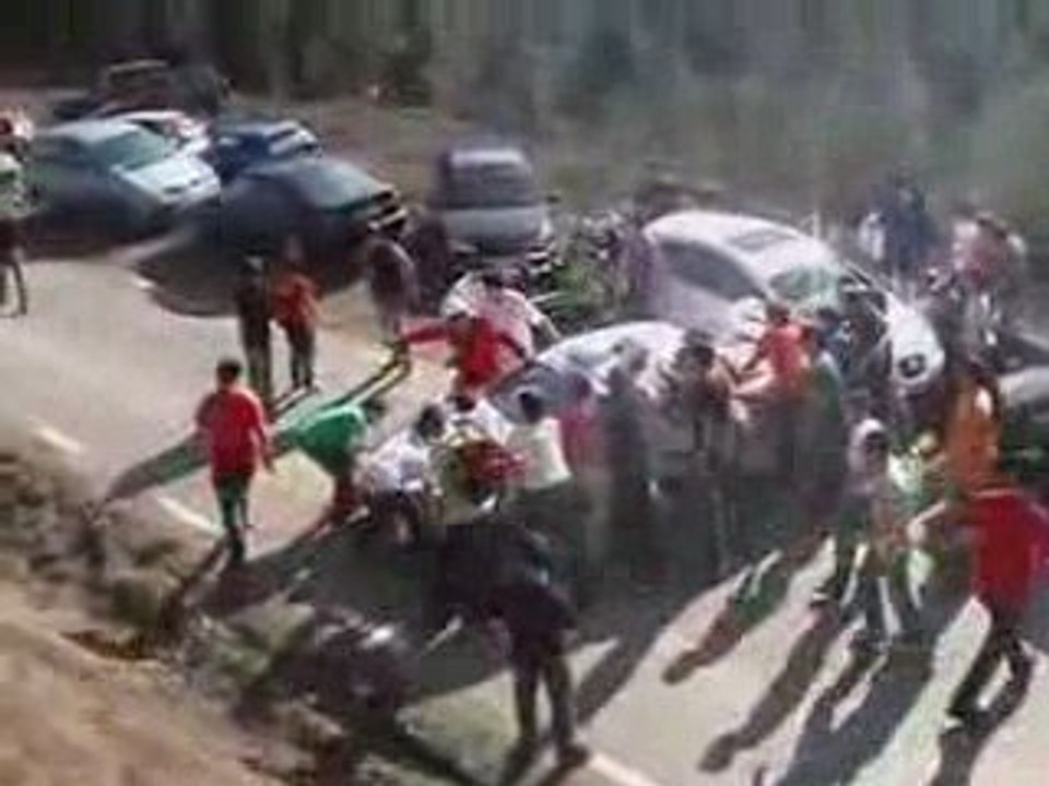 double crash en rally !!!