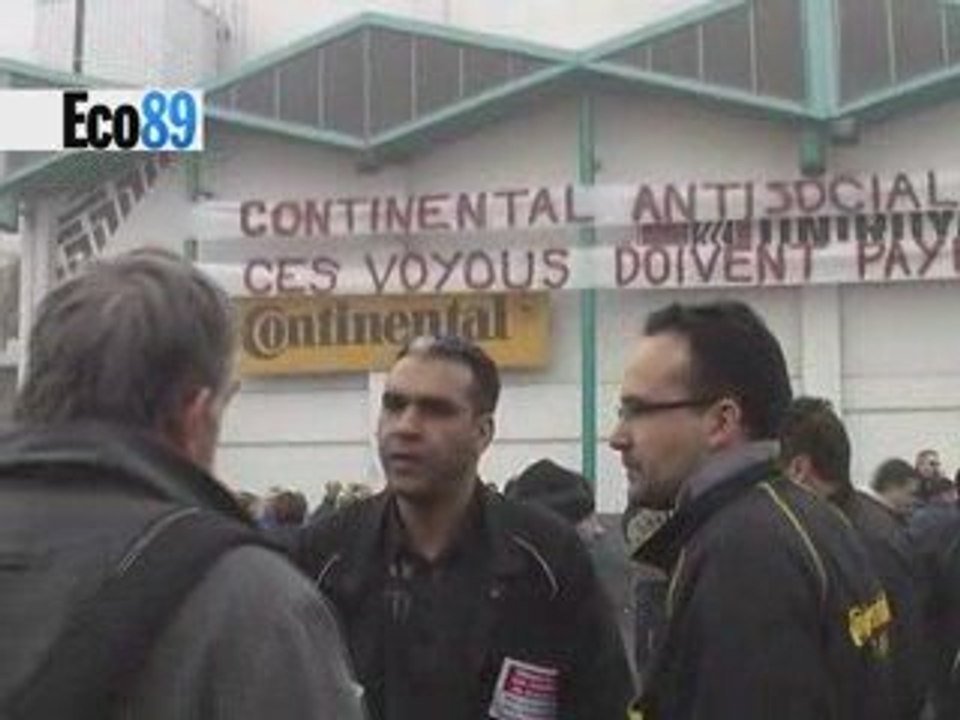 AG des ouviers de Continental Clairoix