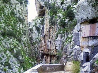 The way to Caminito del Rey, Spanje (Andalusie)