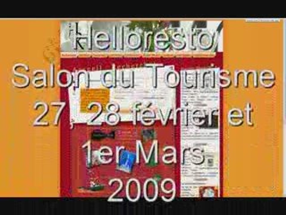 Helloresto au salon du tourisme 2009 au Scarabée