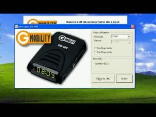 Mise à jour de la base du GM-400 depuis le CD d'installation