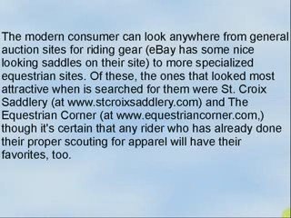 Horse Riding Apparel Video